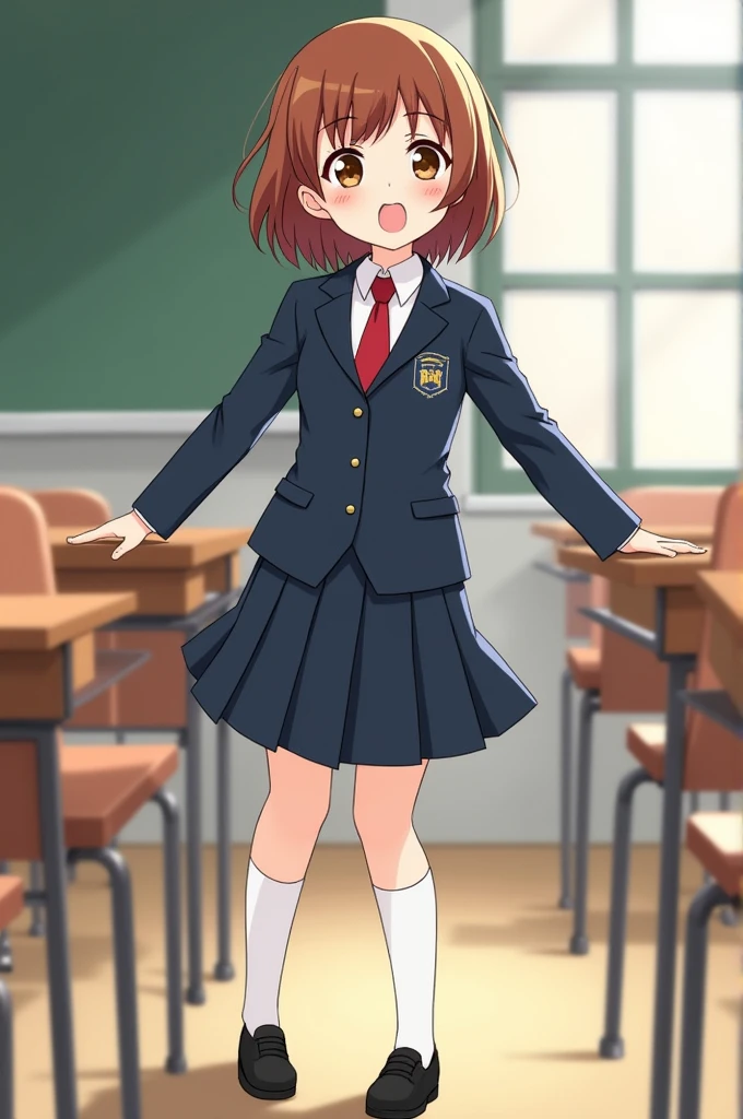 Uraraka, school clothes 