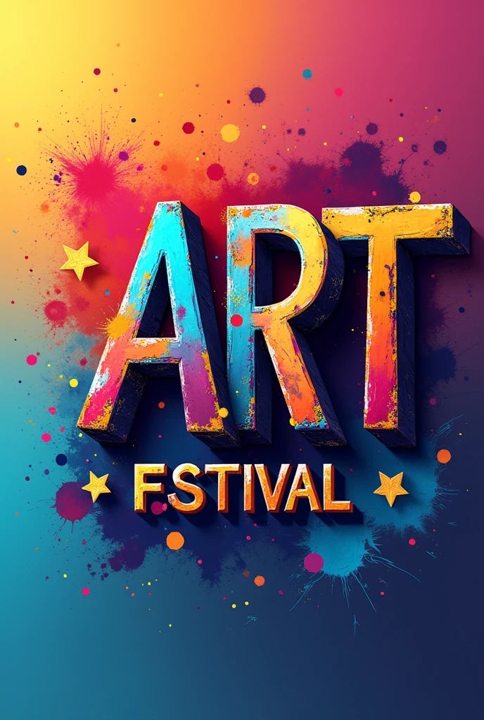 Logo of the word art festival