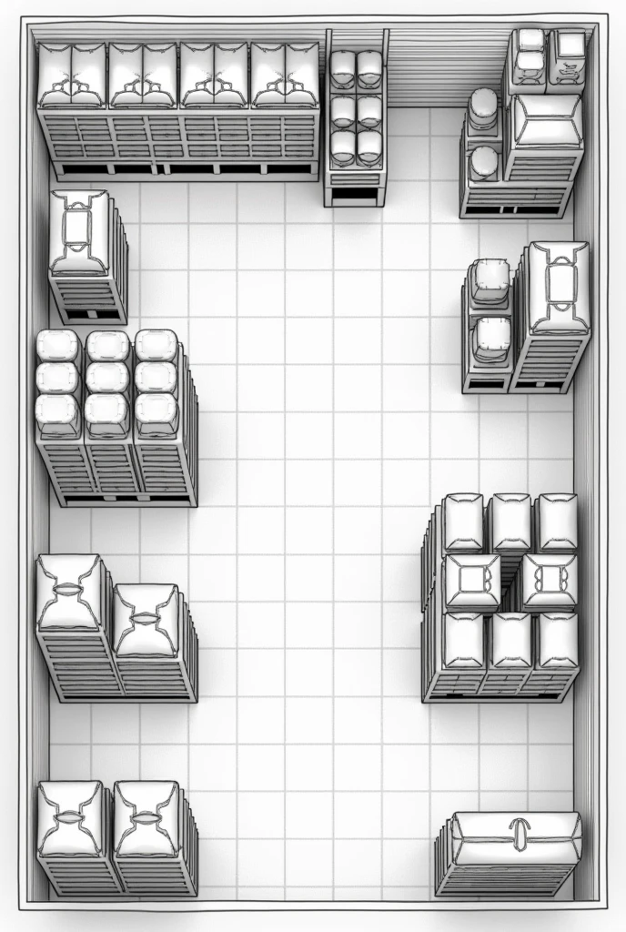 Cement store planogram