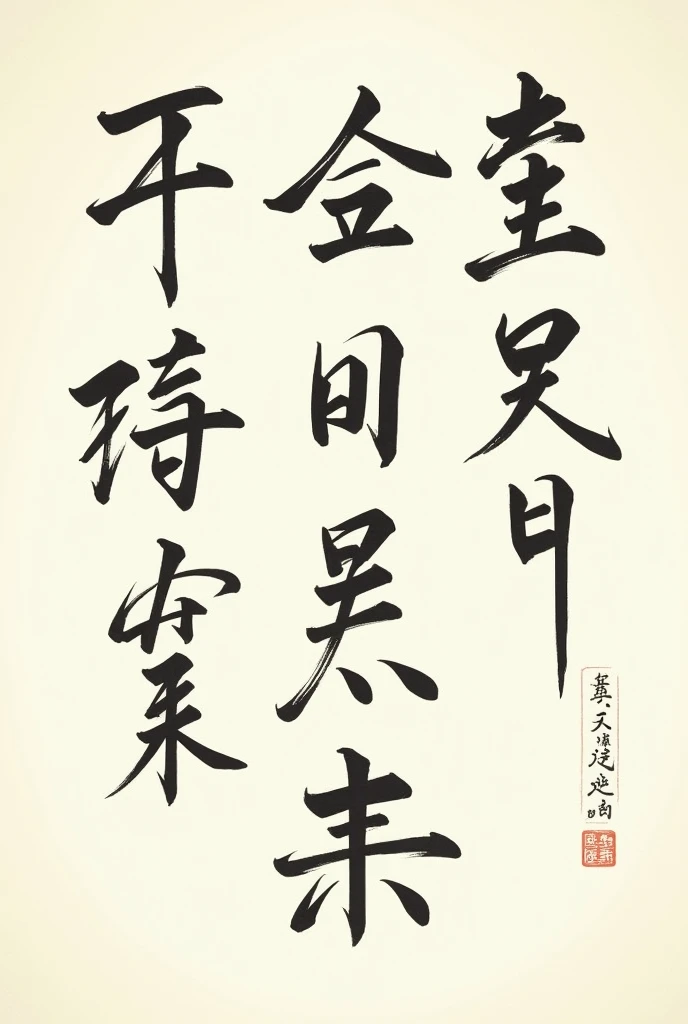 Many Japanese Kanji characters written on a sheet of paper