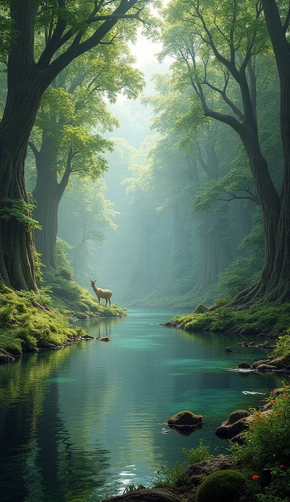 Primeval Forest Park,There is a lake