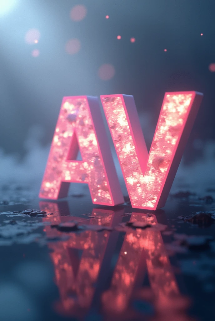 the letters av blurred