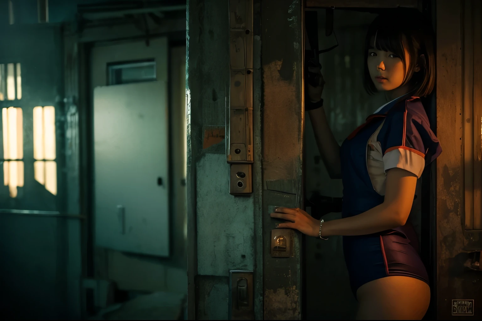 Abandoned Factory、imprisonment、Erotic,　Sailor、Jail