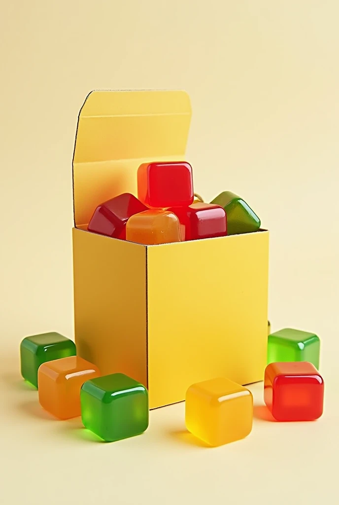 A cardboard packaging for gelatin gummies