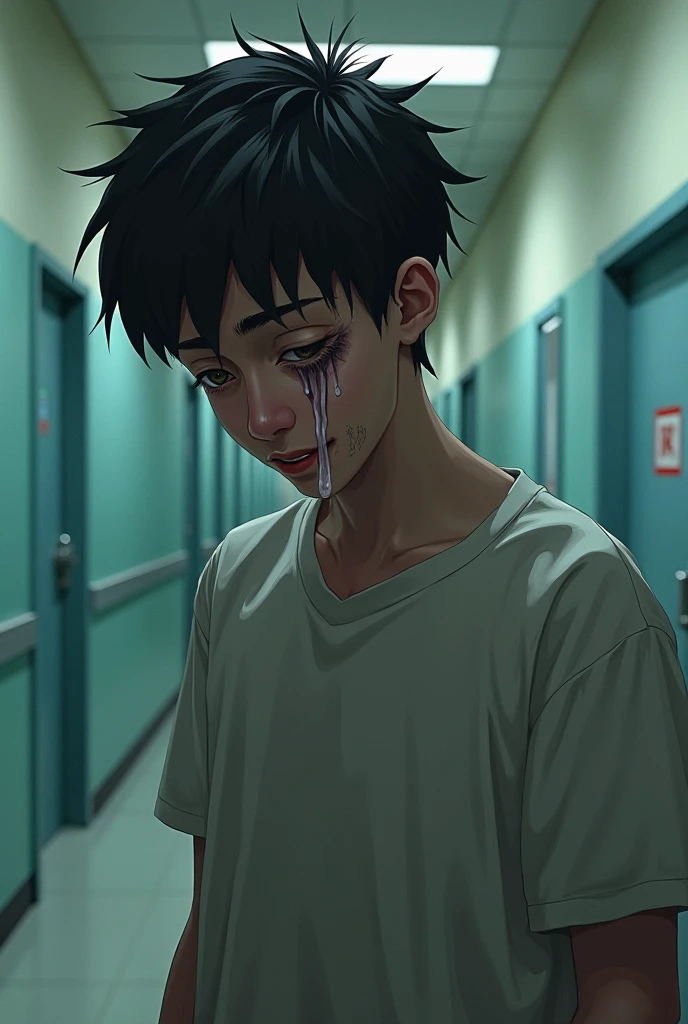 He was afflicted with a mysterious illness.、High school boys、Dripping saliva