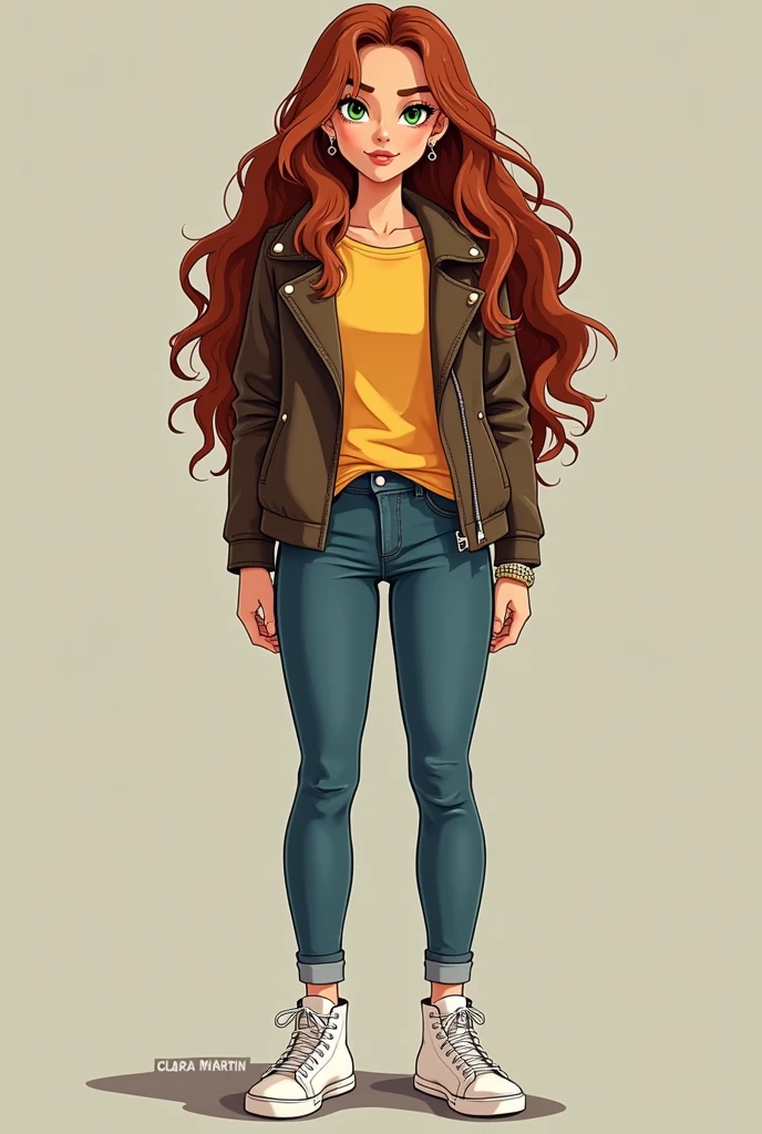 Nom : Clara Martin**
**Âge : 18 ans**
**Apparence physique :** Clara a de longs cheveux châtains ondulés qui tombent délicatement sur ses épaules. Ses yeux, d'un vert éclatant, sont entourés de cils épais, ce qui leur donne une profondeur captivante. Elle mesure environ 1,65 mètre et a une silhouette élancée. Sa peau est légèrement bronzée, témoignant de ses journées passées à l'extérieur. Elle a un sourire rayonnant, avec des dents blanches et bien alignées.
**Style vestimentaire :** Clara préfère un style décontracté mais soigné. Elle aime porter des jeans skinny et des t-shirts colorés, souvent associés à une veste en cuir. Ses baskets blanches sont toujours impeccables, et elle accessoirise souvent ses tenues avec des bracelets et des boucles d'oreilles minimalistes.
**Personnalité :** Clara est une jeune fille pleine de vie et d'enthousiasme. Elle est curieuse et aime apprendre de nouvelles choses. Sa gentillesse et son sens de l'humour font d'elle une amie très appréciée. Elle est également passionnée par l'art et passe beaucoup de temps à dessiner et à peindre. Son rêve est de poursuivre des études en beaux-arts.
**Loisirs :** En dehors de ses études, Clara adore passer du temps avec ses amis, explorer la nature et voyager. Elle est également impliquée dans des activités de bénévolat, ce qui lui tient à cœur.
