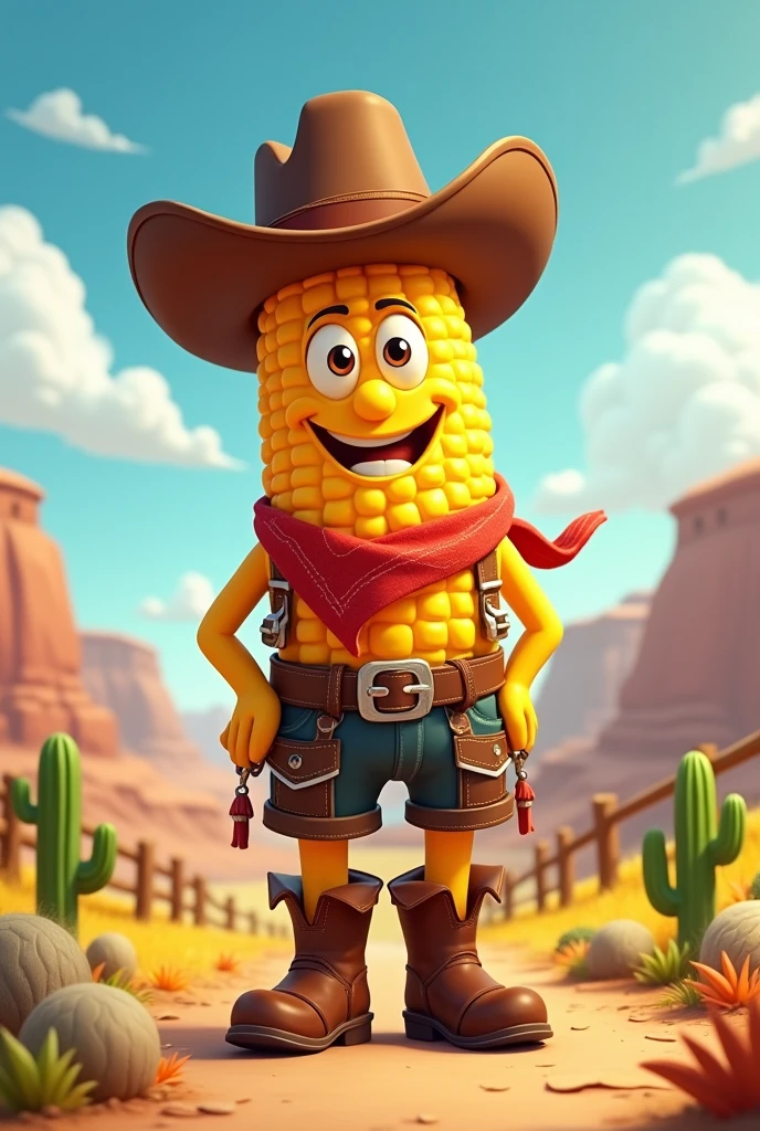 Animated Cowboy Corn 
