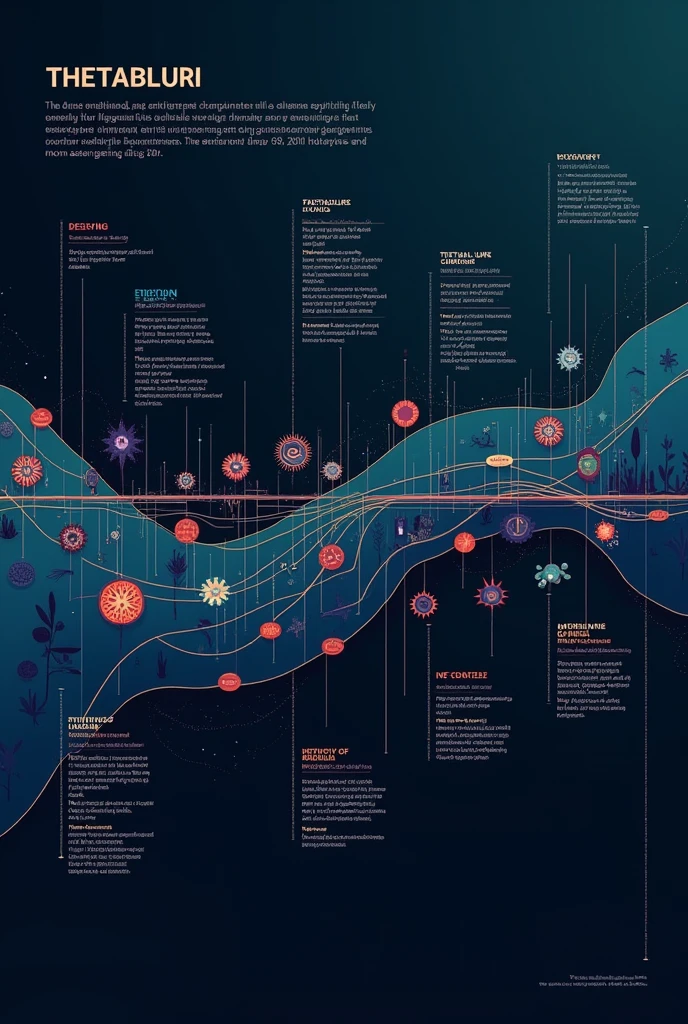 visible image for reading with A visual horizontal timeline showing important milestones in the development of anti-allergens, including the discovery of the first antihistamines and the evolution to second and third generation drugs. colors: blackw, cerulean, Unripe, rot