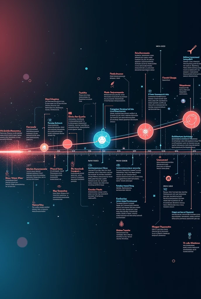 visible image for reading with A visual horizontal timeline showing important milestones in the development of anti-allergens, including the discovery of the first antihistamines and the evolution to second and third generation drugs. colors: blackw, cerulean, Unripe, rot