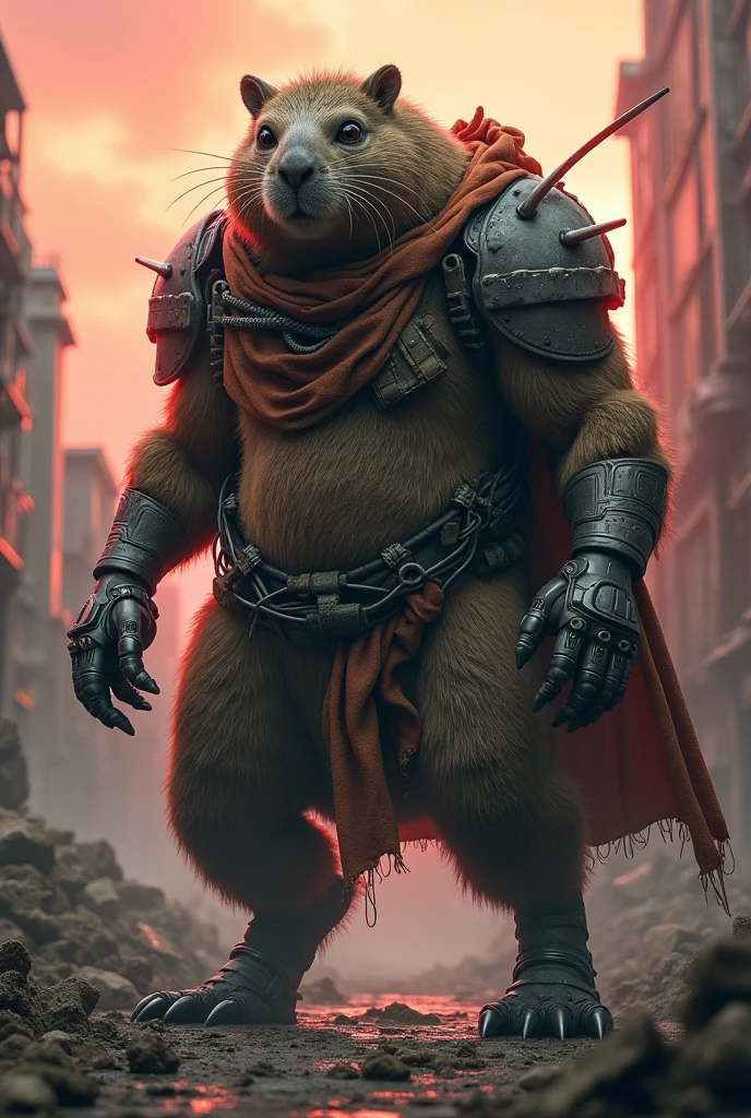 An apocalyptic pps humanoid rodent capybara