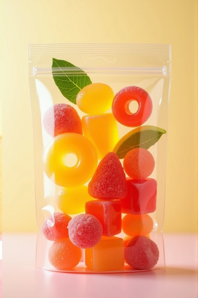 Packaging for fruit gelatin gummies 