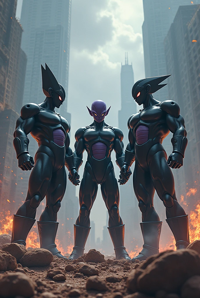 black frieza all walk into a battle