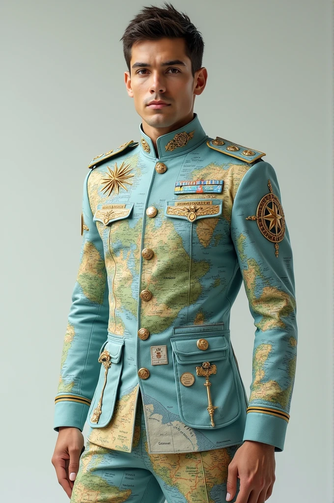 Geography uniform with geography symbols