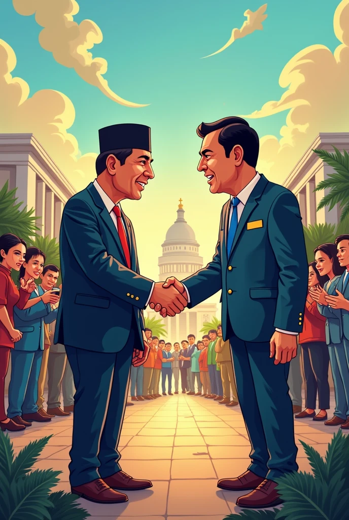 2d cartoon showing The relationship between the Philippine government and Philippine Media.