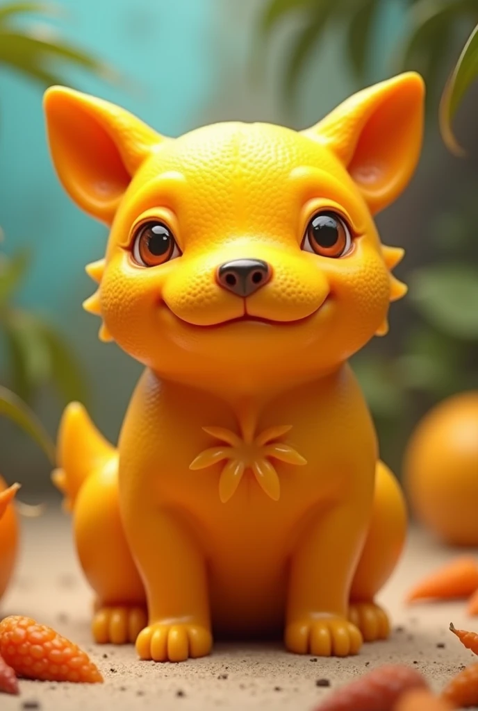 dog made of mango 