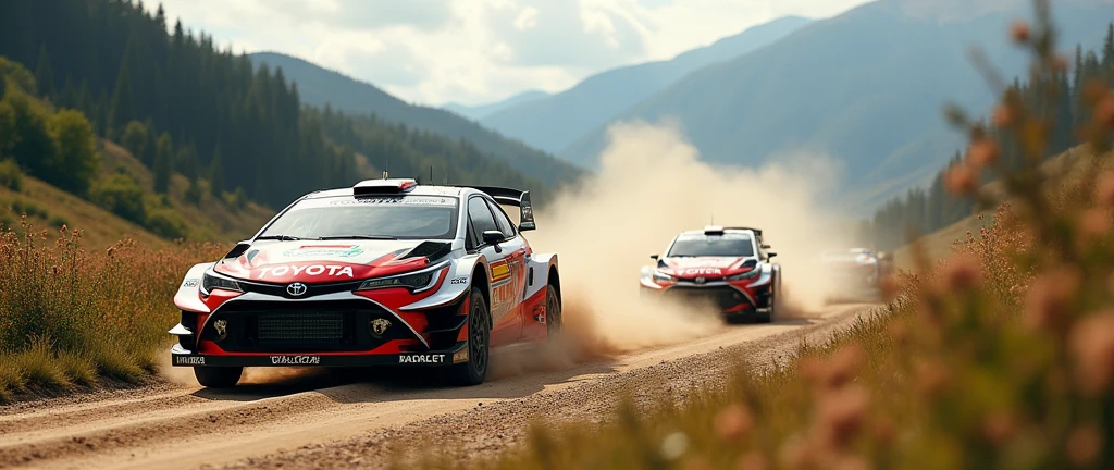 Participate in rally races to generate Toyota cars