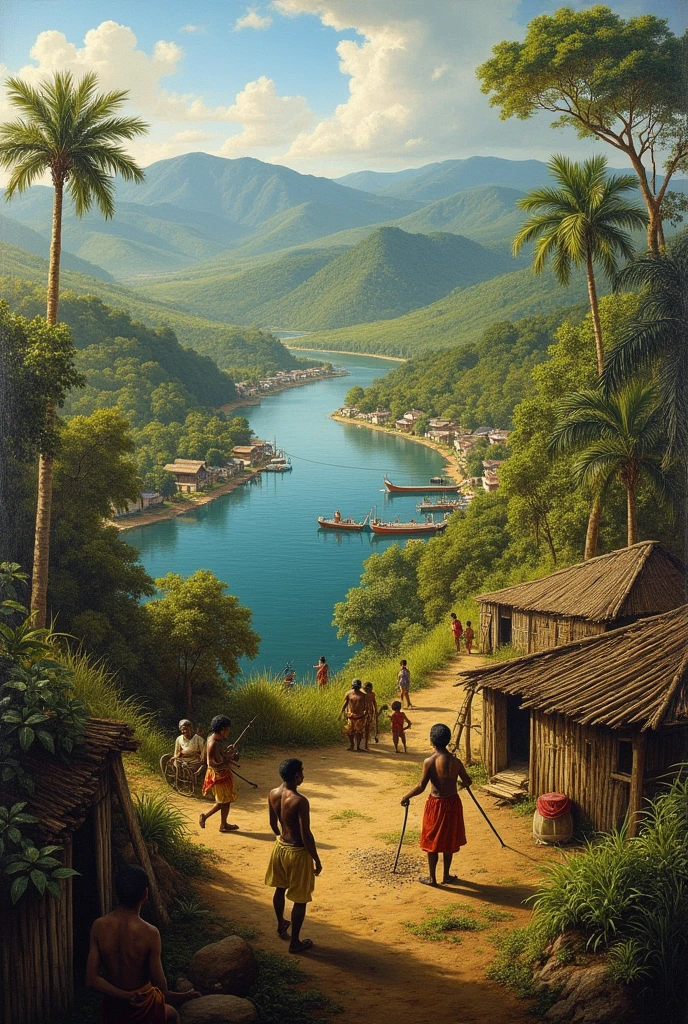 Pernambuco in 1548 painting of the time