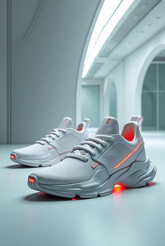 GIVE ME INNOVATIVE PHOTOS OF THE DESIGN AND CONSTRUCTION OF SNEAKERS
