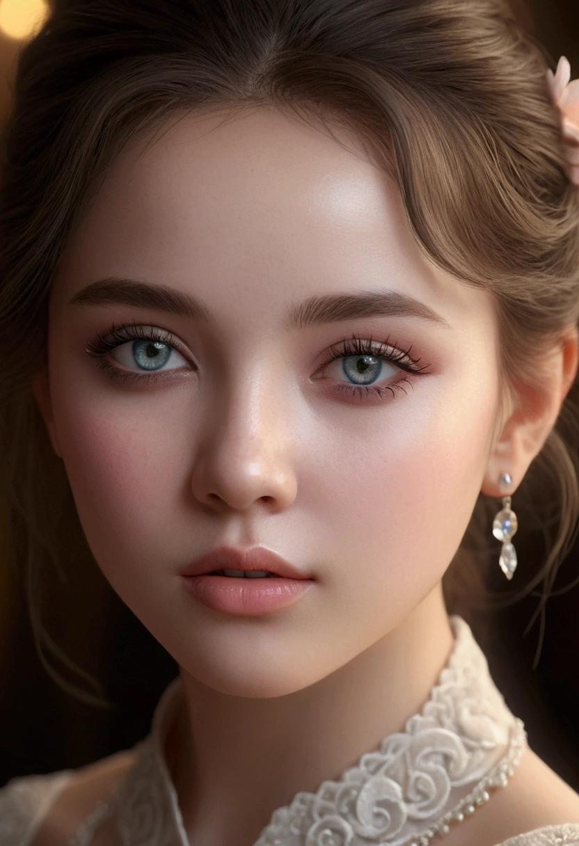 a beautiful young girl, 1girl, detailed face, detailed eyes, detailed lips, longeyelashes, delicate features, serene expression, elegant pose, soft pastel colors, cinematic lighting, ethereal atmosphere, dramatic lighting, photorealistic, hyper detailed, masterpiece, digital art, concept art, 8k