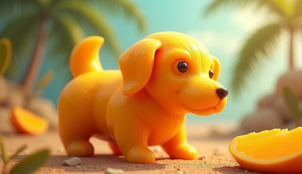 dog made of mango
