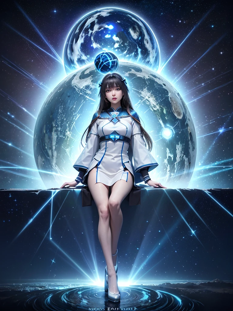 high quality\(8k,非常に精細なCGユニットのwallpaper, masterpiece,High resolution,top-quality,top-quality real texture skin,Surreal,Increase the resolution,RAW Photos,最high quality,Very detailed,wallpaper,Cinema Lighting,Ray Tracing,Golden Ratio\), (dark,beautiful,beautiful stars\) (Blue Earth:1.6),(Long Shot:1.5)
A giant humanoid robot runs。
White body color。
Booster pack on the back。
atmosphere。
Lens flare。
Striped pattern。
Neon Signs。
typography。
Artificial satellites fly。
bloom, Dithering, scan lines, Anaglyph, Cinematic Lighting Effects, Godley, reflected light,