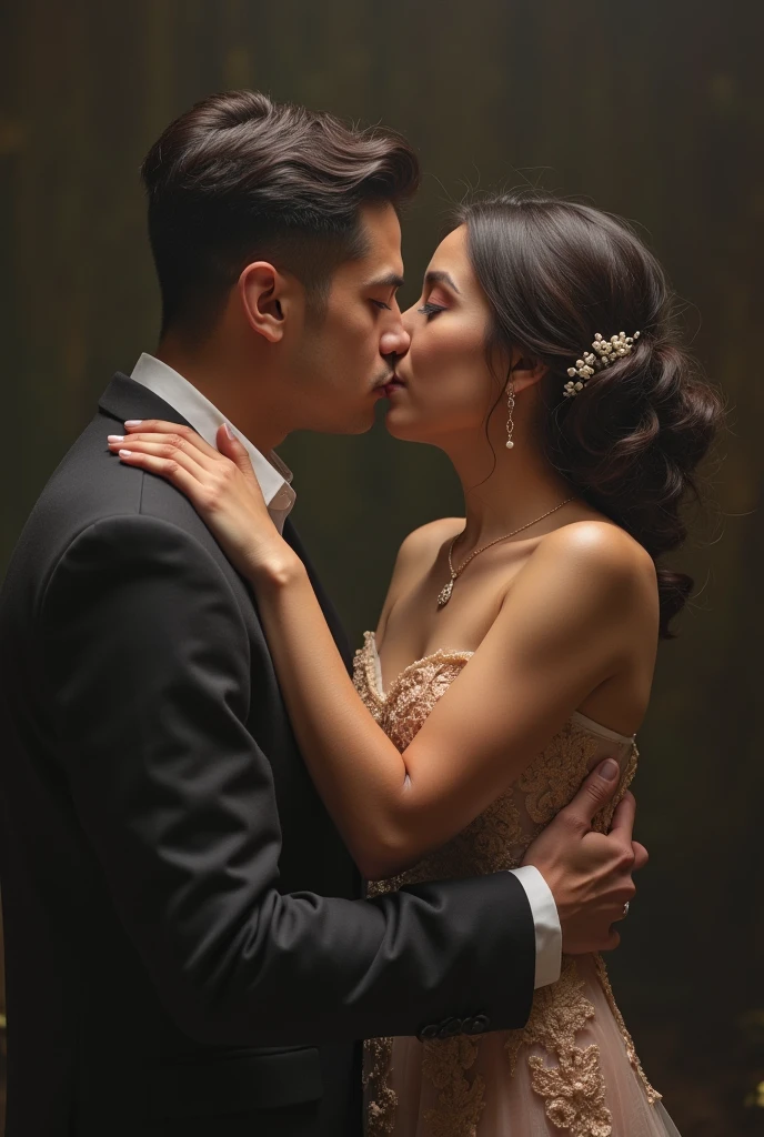 Image showing how a man kills his beloved with a pin in the heart for being unfaithful and after killing her, he marries her sister