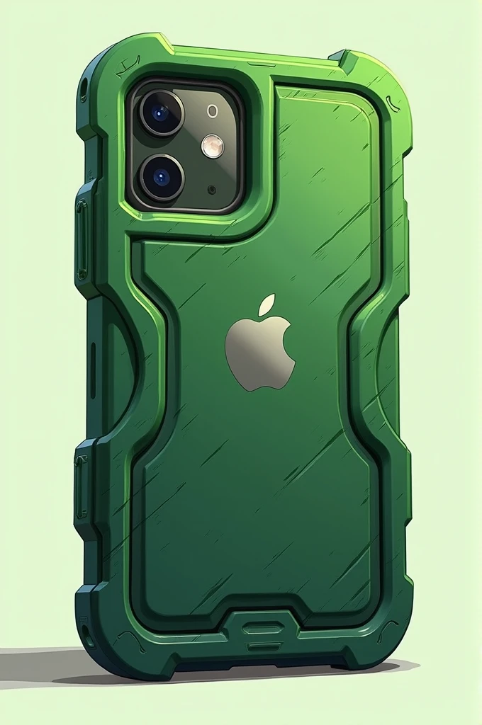create an image behind the iPhone puts a Hulk-style case.