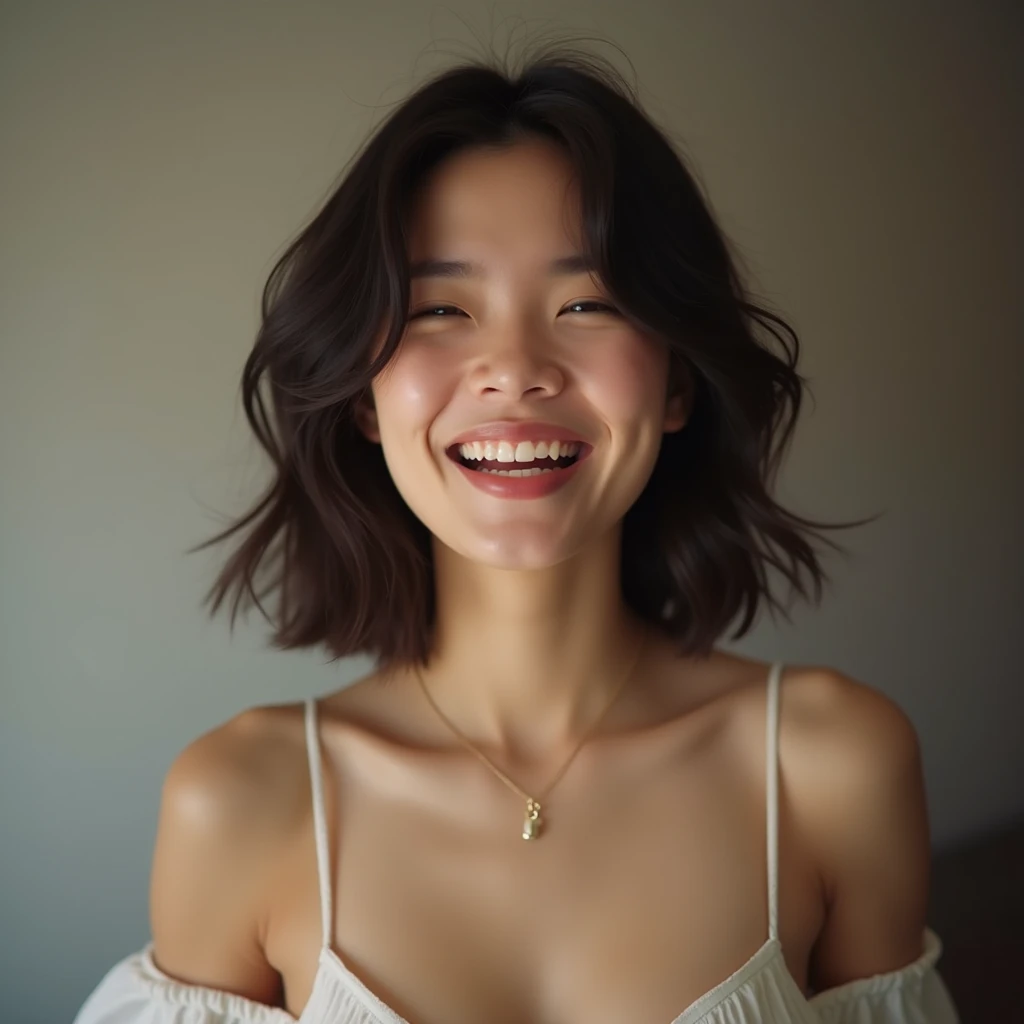 Young naked Japanese women、A beautiful girl with an ecstatic expression on her face as she feels pleasure from the invisible stimulation of her nipples