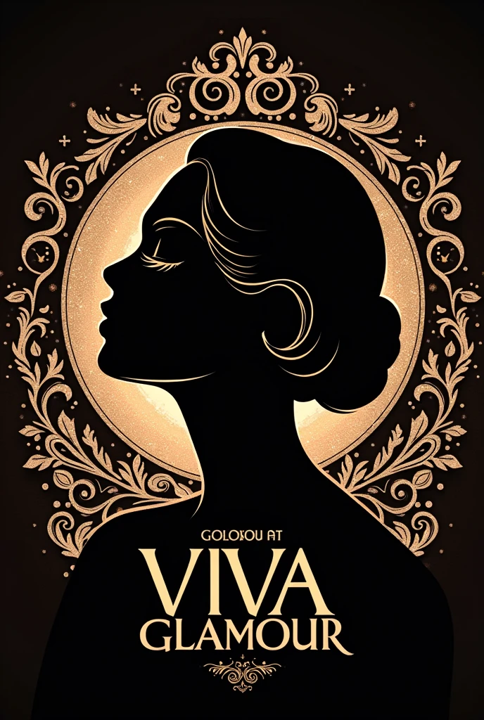 Create a logo for my makeup company, whose name is viva Glamour.