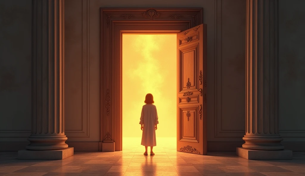 (photorealism:1.2), "The Door of Goodness is Always Open: How Intentions Change Your Life"**