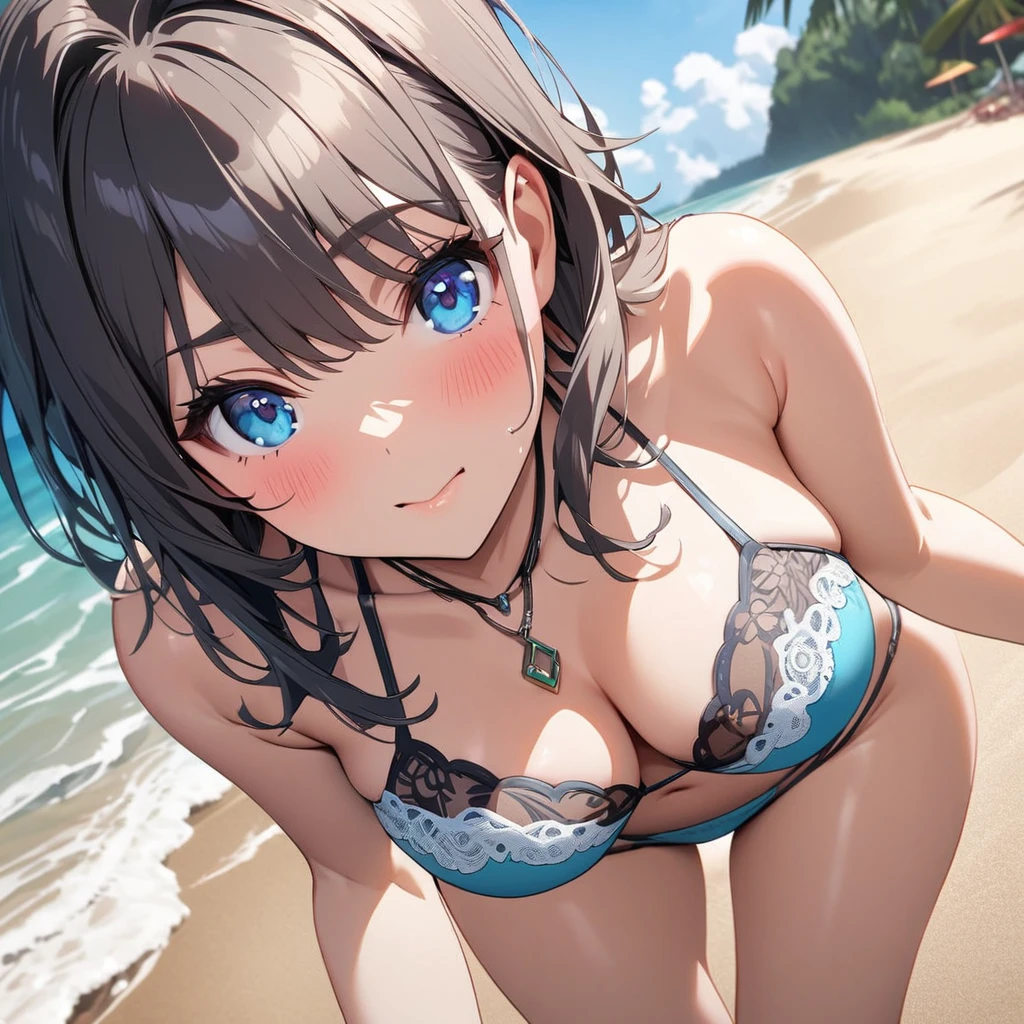 Bikini girl, beach, sexy, ultra detailed, cute girl