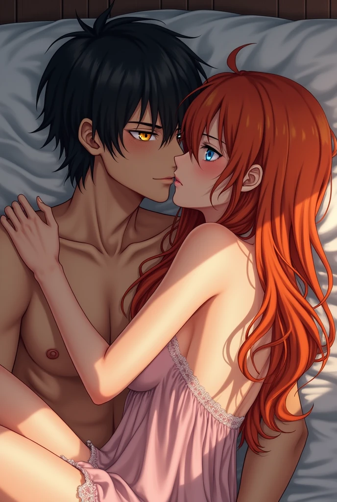 Nami in bed having sex , nsfw, naked