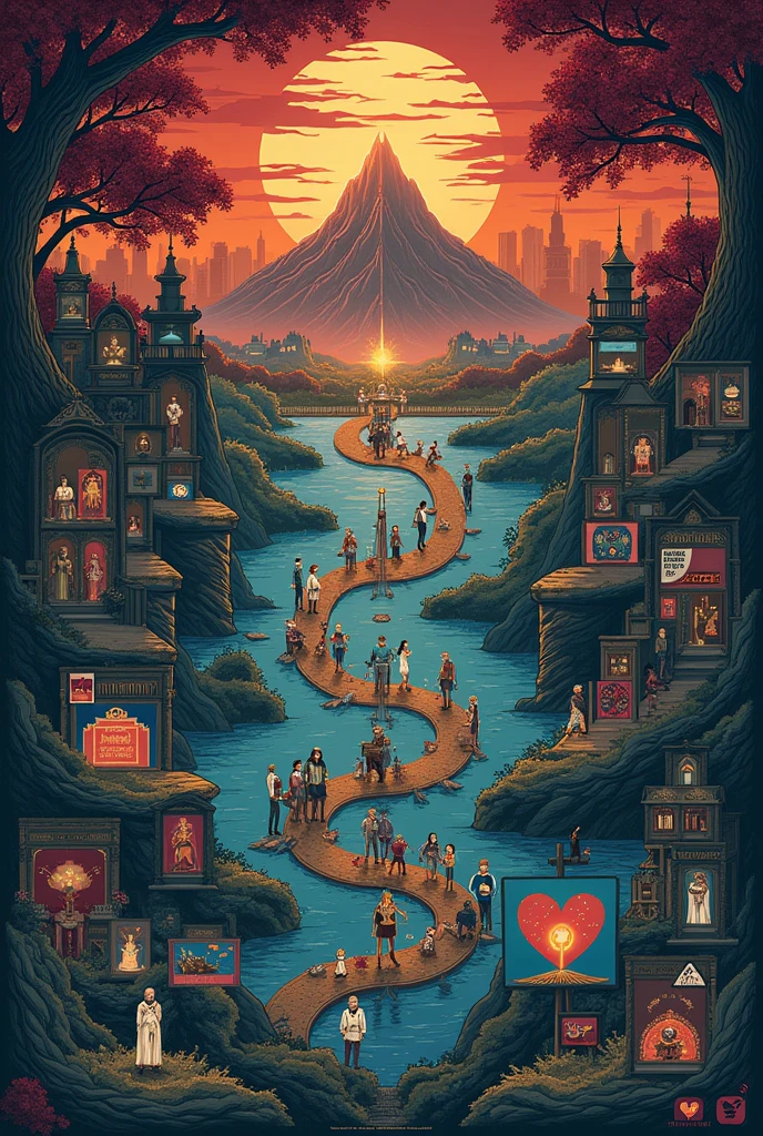 A graphic timeline of the April chapter of the heart work