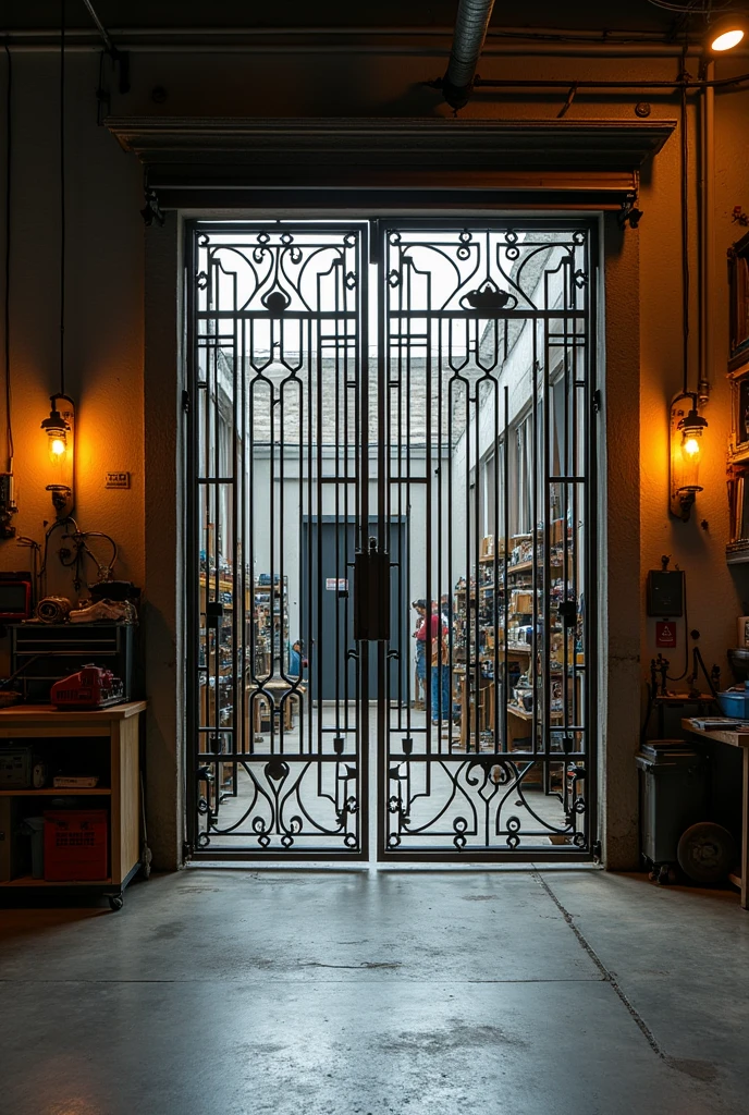 Images of the facade of Serralheria 3P and the work environment, with machines in action and professionals working.  Welcome to Serralheria 3P, where we transform metal into safety and style. We are specialists in custom gates, protective grilles and handrails, made with precision for you." Gate display, railings and handrails in detail, followed by images of professionals working, soldiering, cutting and assembling the pieces.