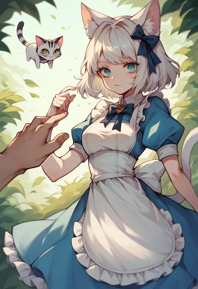 The cheshire cat from Alice in Wonderland but with white fur and an animal version of it, HUMAN VERSION !!!