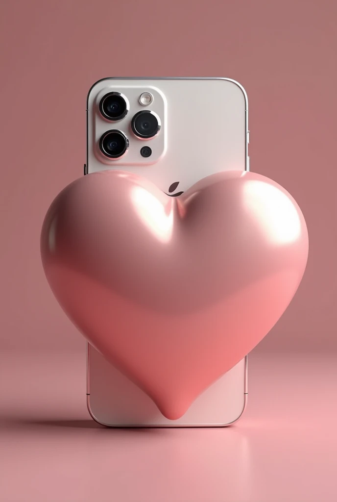I created an image of a heart-shaped iPhone