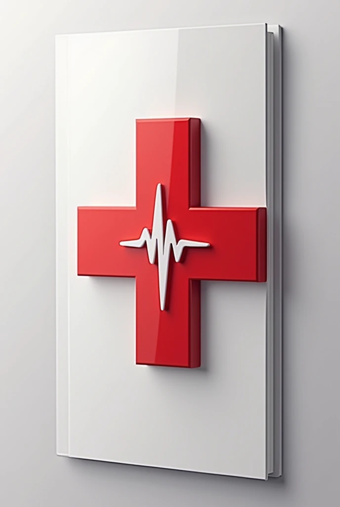 Make a health and medical cover with the SMEERP logo in red and white colors