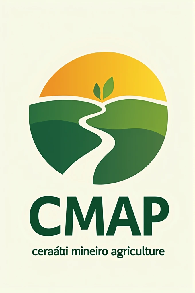 Logo for agribusiness company.
company name: CMAP cerrado mineiro agriculture