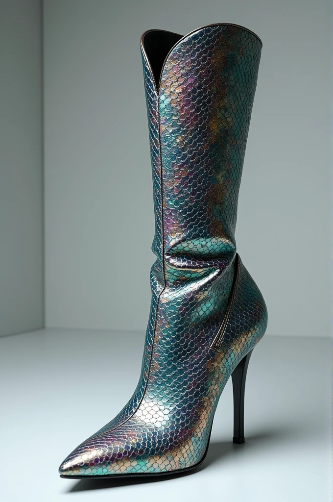 A boot with fish skin