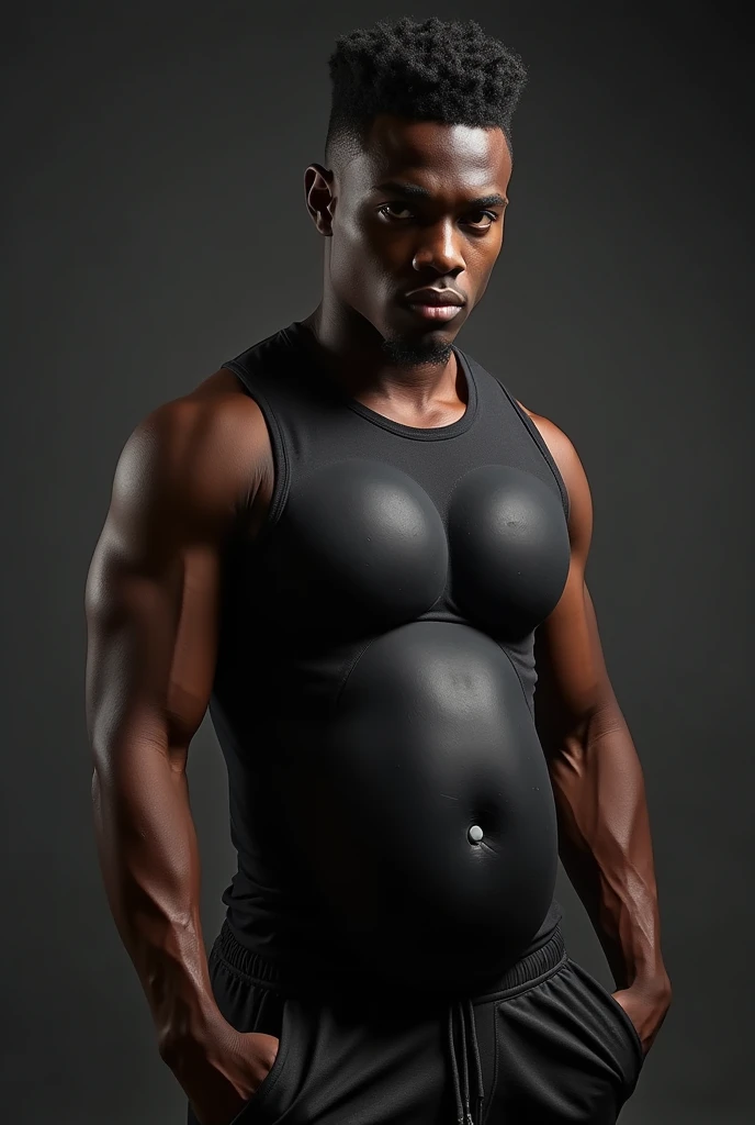 A big black penis from a cute blue-blooded black guy