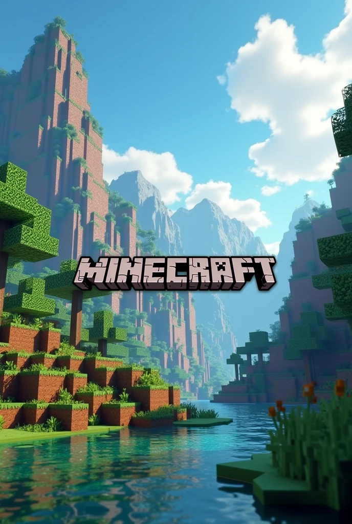 Make a youtube banner for me channel name is ESC4PY and minecraft theme banner and banner size