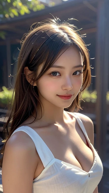 Highest quality, figure, Very detailedな, Fine details, High resolution, 8k wallpaper, Perfect dynamic composition, Beautiful attention to detail, Natural lips, Lightグリーンのランジェリー:1.5 , Big Breasts:1.5, Cleavage, The body is slim:1.5、(Highest quality,4K,High resolution,Very detailed,Realistic:1.37),Vibrant colors,sunLight,Light,bergamot,White flower,beautiful girl,exquisite features,Flowing Hair,Calm expression,Garden setting,Elaborate Dress,Soft sunLight,Wind,Bright atmosphere,Backlit scene,Signs of a smile,Mysterious glow,Morning is refreshing,Long Shadow,Harmony of Nature,Subtle reflection,Natural Beauty,shining dew,Clear details,Peace and tranquility,Sublime Material,Arrive at the branch,Whispering leaves,Petals in aromatherapy,The Light shines, Shining HighLights,Subtle Shadows,Soft Focus,Sublime Beauty,Whispering Nature,A fantastic atmosphere,Illuminated Background.