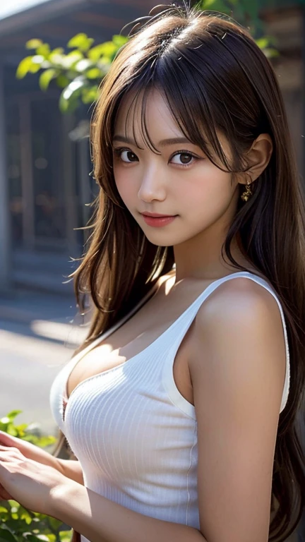 Highest quality, figure, Very detailedな, Fine details, High resolution, 8k wallpaper, Perfect dynamic composition, Beautiful attention to detail, Natural lips, Lightグリーンのランジェリー:1.5 , Big Breasts:1.5, Cleavage, The body is slim:1.5、(Highest quality,4K,High resolution,Very detailed,Realistic:1.37),Vibrant colors,sunLight,Light,bergamot,White flower,beautiful girl,exquisite features,Flowing Hair,Calm expression,Garden setting,Elaborate Dress,Soft sunLight,Wind,Bright atmosphere,Backlit scene,Signs of a smile,Mysterious glow,Morning is refreshing,Long Shadow,Harmony of Nature,Subtle reflection,Natural Beauty,shining dew,Clear details,Peace and tranquility,Sublime Material,Arrive at the branch,Whispering leaves,Petals in aromatherapy,The Light shines, Shining HighLights,Subtle Shadows,Soft Focus,Sublime Beauty,Whispering Nature,A fantastic atmosphere,Illuminated Background.