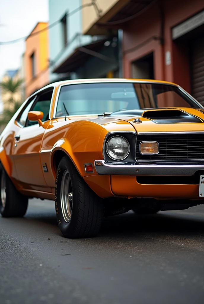 A very imposing Brazilian 1975 Ford Maverick GT from the side