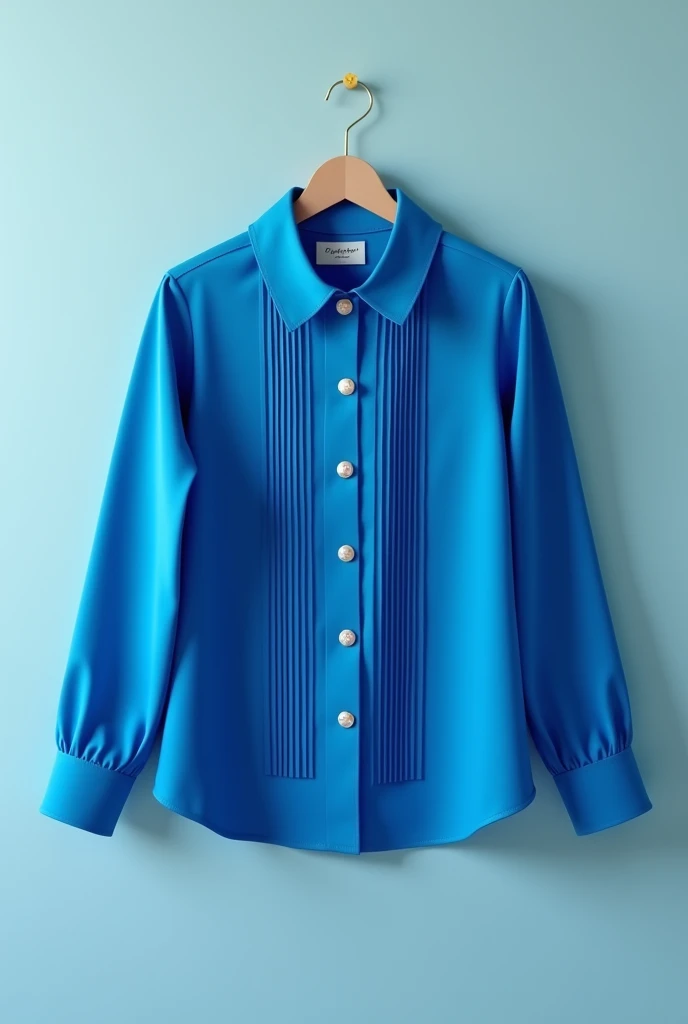 Blue school blouse
