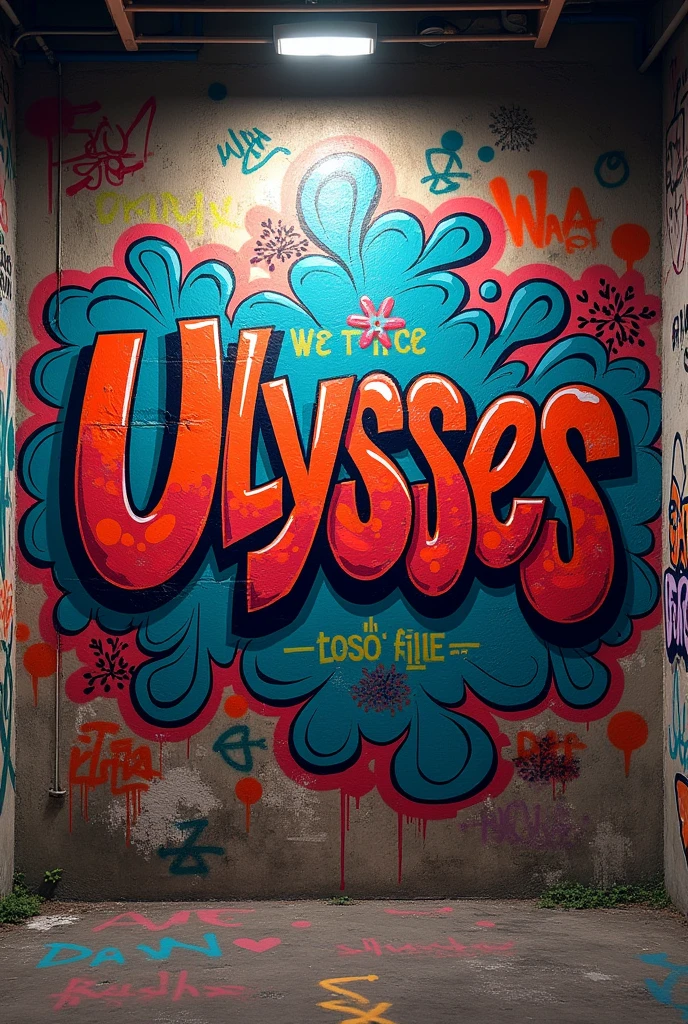 WALL GRAFFITIED WITH THE WORD "Ulysses"