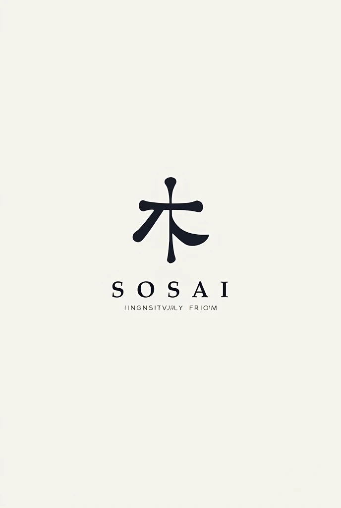 create a minimalist yet eye-catching logo for a company called: sosAI
