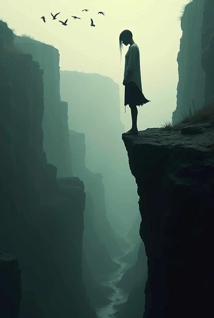 make an image with a strong meaning for suicide