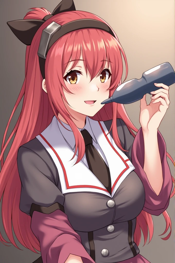 Beautiful anime girl giving blow job