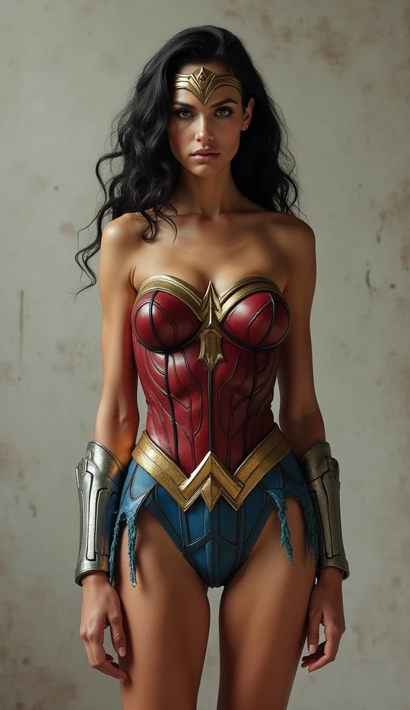 Nude wonder woman with legs open